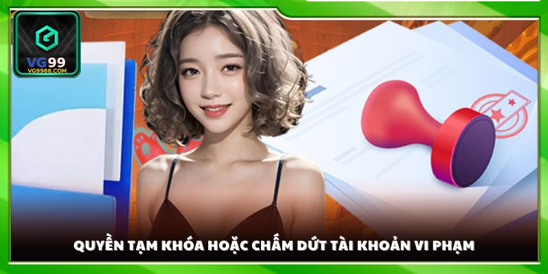 Cho phép nền tảng đình chỉ hoạt động của tài khoản